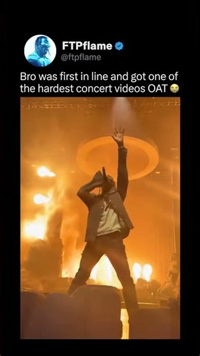 This is why you get to the venue early for Travis Scott 😤🔥 #travisscott #concert