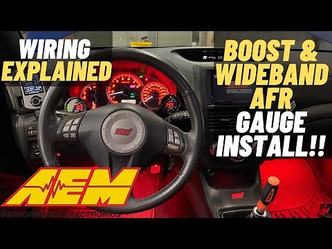 AEM BOOST & AFR GAUGE INSTALL!! (How To)