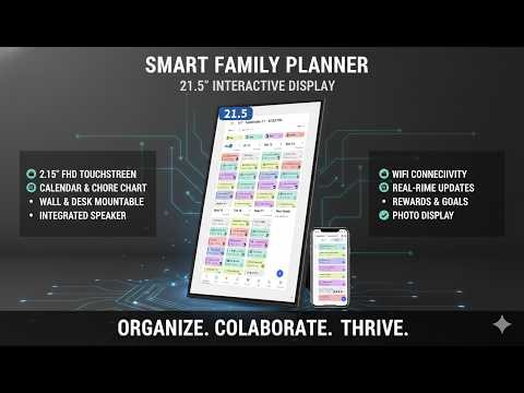 21.5-Inch Digital Calendar & Chore Chart Review – Smart Family Planner