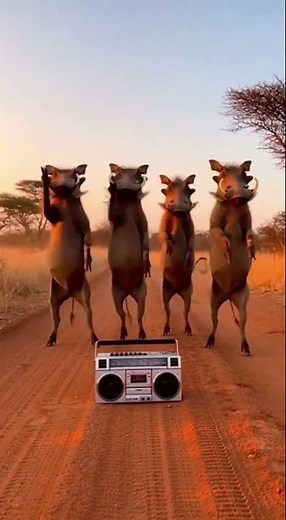 Synchronized Dancing Warthogs in the Savanna