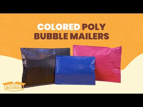 The Boxery® Colored Poly Bubble Mailers