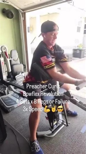 Preacher Curls — Bowflex Revolution