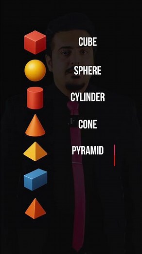 Learn 3D Shapes in English! 🧊🔺 #englishvocabulary
