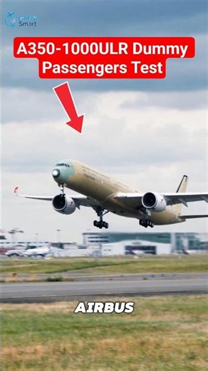 A350-1000ULR Dummy Passengers Test. #shorts