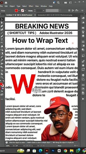 Wrap Text in Adobe Illustrator (Easy Tutorial 2026)