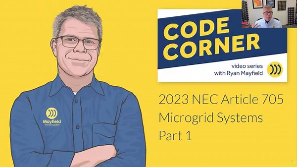 2023 NEC Article 705 Microgrid Systems - Part 1