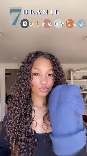 What beanie style are you wearing this winter? ❄️#beaniehairstyles