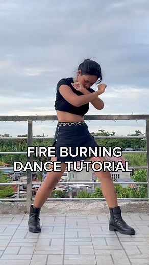 1.2M views · 19K reactions | Fire Burning Tiktok Dance Tutorial Slow and Mirrored | Step-By-Step on my YouTube channel, Ana Bensig #dancetutorial | Ana Bensig | Facebook