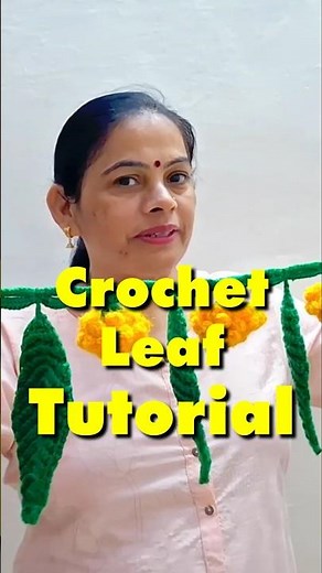 Easy Crochet Leaf Tutorial ◇ Full Tutorial on YouTube ◇ Crochet Reena
