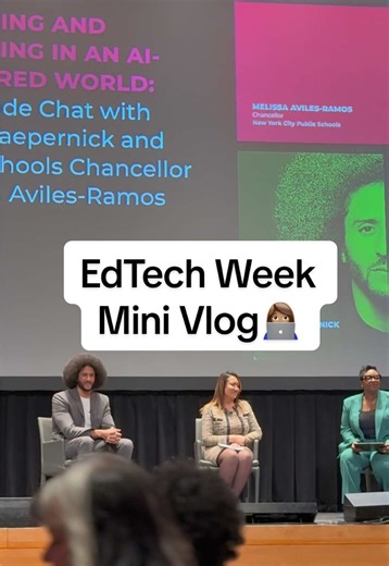 A recap of EdTech Week💻👩🏽‍💻 Proof that teaching can take you anywhere. Thought provoking conversations, innovation, and connections💻 Have you heard of EdTech Week? #formerteacher #edtech #aiineducation #womenintech #blackwomenintech