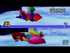 Mario Party 1 - Minigame - Bobsled Run