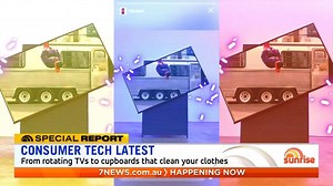 21K views · 48 reactions | From rotating TVs to cupboards that clean your clothes, here's a look at some of the latest household consumer technology products about to hit Aussie shelves. | Sunrise | Facebook