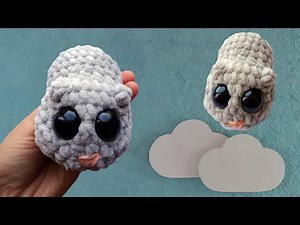 crochet No-Sew hamster from plush yarn, video tutorial