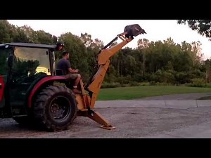 (Function Demo) Woods BH1050 backhoe on Massey 1652