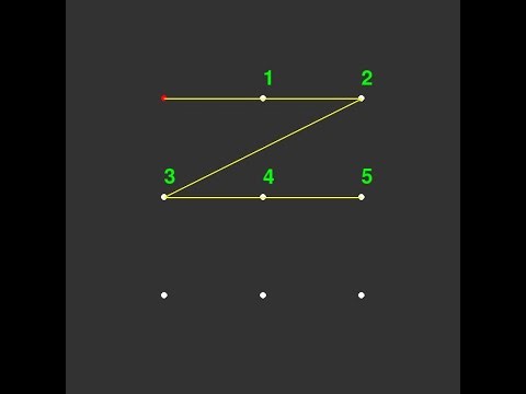 All possible 6 dot pattern lock variations