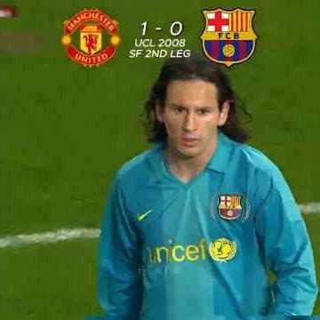 Manchester United vs Barcelona 2008 Semi-Final 🔥 #championsleague #manchester #barcelona