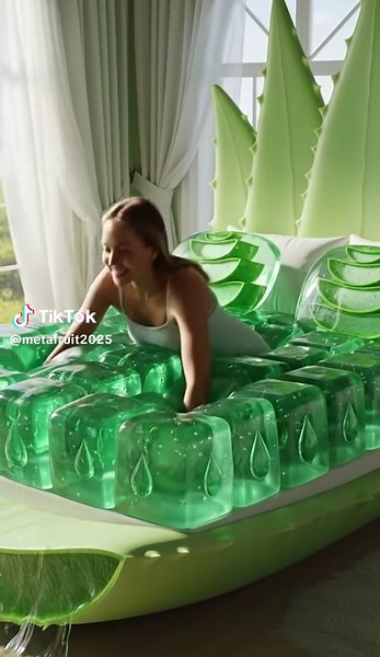 Relaxing ASMR Bed Experiences with Aloe Vera