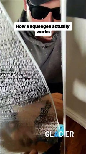 How a squeegee actually works