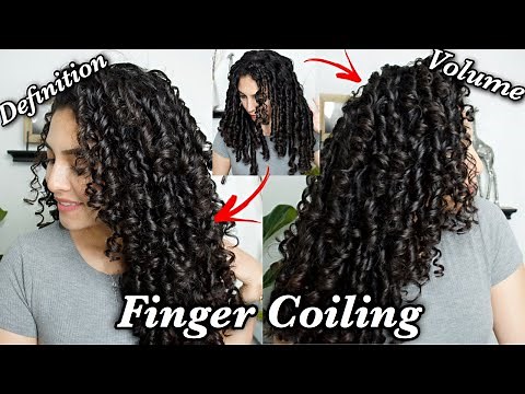 How To Finger Coil Curly Hair For Perfect Spirals Extreme Definition & Volume | Marianellyy