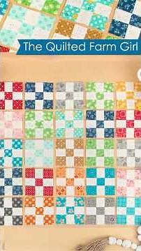 Starting the Quilted Farm Girl Quilt Along 🌾🧵 | Checkerboard Blocks Done!