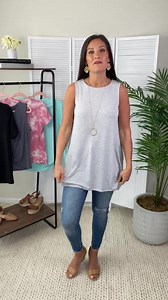💥STEAL! STEAL! STEAL!💥This tank/tunic is perfect for the upcoming warmer months!! Can be worn as a layering piece with a jacket or in the summer on it's own! A staple piece you don't want to miss....and at this price!!! Fabric is medium-weight, jersey knit, that drapes effortlessly, has lots of stretch and fits relaxed. OH and it has two side pockets, functional and chic! 57% Polyester, 38% Rayon, 5% Spandex. Small Fits: 2-6 Medium Fits: 8-10 Large Fits: 12-14 XL Fits: 16-18 Maddy is wearing a