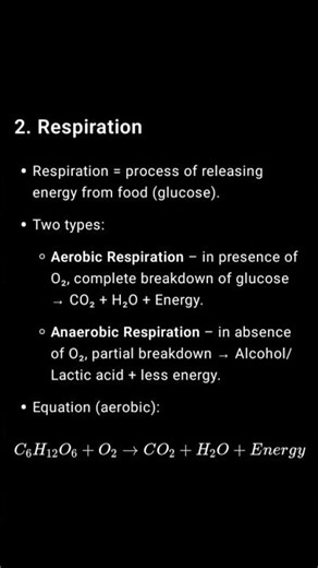 class 10 th bio esay notes # Life processes chapter #