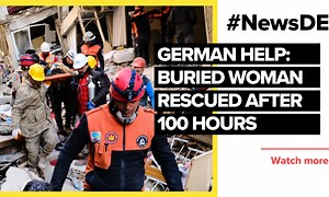 German help: Buried woman rescued after 100 hours