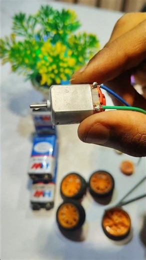 DC Motor Setup for Mini Car ⚙️ | DIY 9V Car | Part 3 #Shorts
