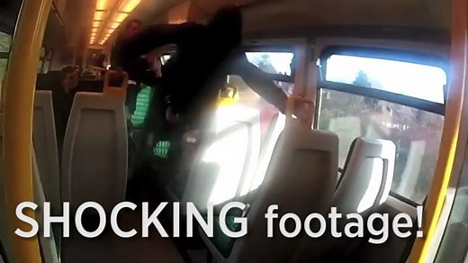 Watch the shocking moment a fare-dodging, foul-mouthed passenger takes a running kick at rail staff… all for the sake of £2.20. | Yahoo UK