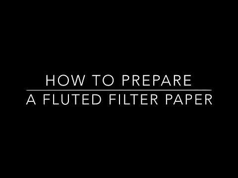 How to prepare a fluted filter paper for gravity filtration