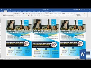 Comment créer une affiche ou Flyer Solution Agency en ms word
