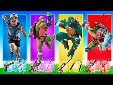 تحدي سكنات سلاحف النينجا العشوائي 🔥🔥فورتنايت