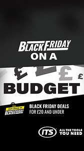 If you're looking to bag a bargain on a budget, don't worry! We have a HUGE range of ITS Black Friday Deals for £20 or less! Check it out: https://its.co.uk/black-friday/under-20/ #itstools #blackfriday #tooldeals #toolsale | its.co.uk