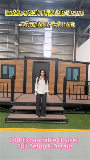 This 20ft foldable house can be fully set up in just minutes — saving you time, labor, and cost.