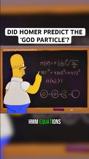 Did Homer Simpson predict the 'God Particle'? 🤯