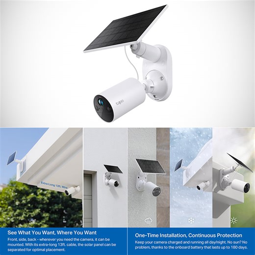 TP-Link Tapo SolarCam C402 Outdoor Security Camera Makes Watching Your Home Effortless and Affordable