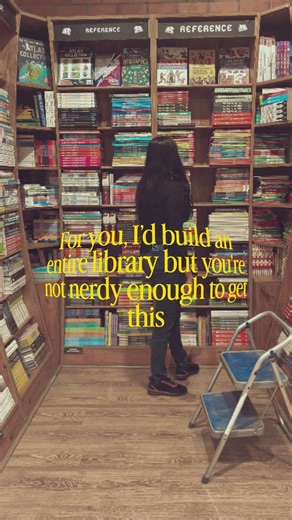 You’re not nerdy enough🙂❤️ #library #books #fyp