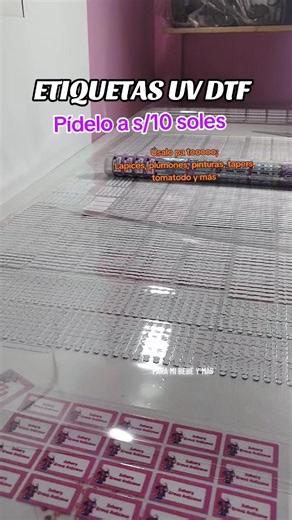 etiquetas escolares, impresión UV DTF #foryoupage #etiquetaspersonalizadas #uvdtf