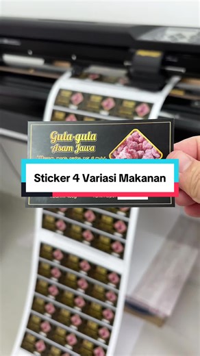 Alhamdulillah siap 1,000pcs print & cut Sticker Kudapan Ikan Bilis Tomyum, Gula-Gula Asam Jawa, Popia Simpul Serunding Ikan & Popia Cheese Pedas tempahan drpd Puan Sriwati. Terima kasih 🥰🥰 #printingjb #printingjohorbahru #stickerkuihraya #stickerjb #stickermalaysia