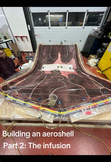 How to build the aeroshell of a car, Part 2- the infusion! 🏎️⚙️ #car #automotive #solarcar #mcmaster #mcmasteruniversity #formulasungrandprix #mcmastersolarcar #solar