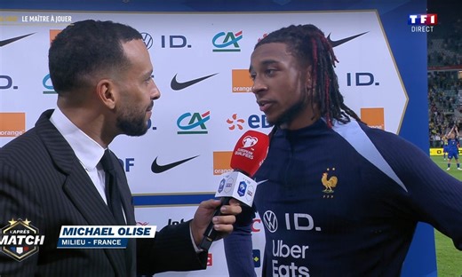 Ukraine - France, l'après-match : la réaction du buteur Michael Olise - Matchs internationaux de préparation | TF1+