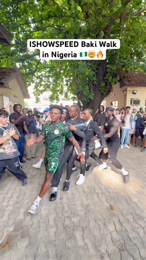Ishowspeed did the Baki Walk with Me in Nigeria 🇳🇬🤩 #ishowspeed #funk #baki #anime #dance #shorts