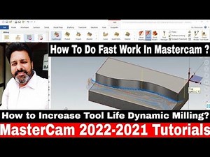 Mastercam 2022 -2021 Dynamic Milling | Dynamic milling Mastercam 2022 | Mastercam 2022 Programming