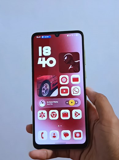 Samsung A05 Red Theme Homescreen Setup — Step-by-Step