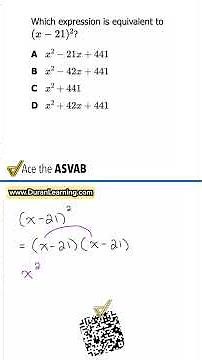 ASVAB Math: Squaring a Binomial? Don't Make This FOIL Mistake