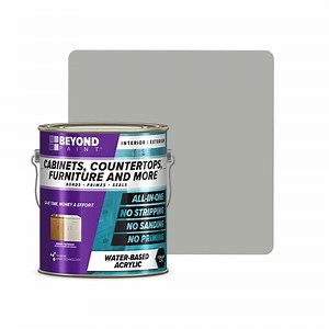 Reviews for BEYOND PAINT 1 gal. Soft Gray Cabinets, Countertops, Furniture and More Multi-Surface All-in-One Interior/Exterior Refinishing Paint | Pg 1 - The Home Depot