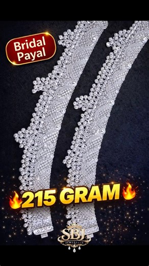 New payal design | Fancy Payal design for Dulhan | Chandi ki payal | Silver dulhan payal #shortsfeed