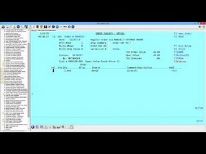 Releasing an Order from Maintenance