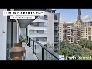 Luxury Paris Eiffel Tower View Rental Apartment Tour | Grenelle | PARISRENTAL - REF. 59802