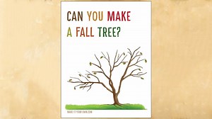 Design a tree with loose parts! This is a great way to manipulate various shaped objects within a space to create an image! Find material suggestions and the FREE printable invitation to create sign here: http://make-it-your-own.com/fall-tree-fine-motor-fun/ | Make It Your Own